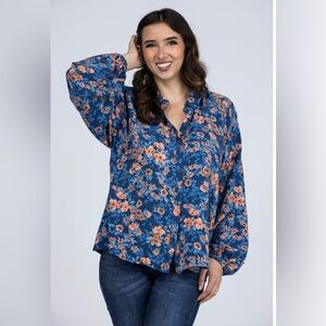 Heyson floral blouse